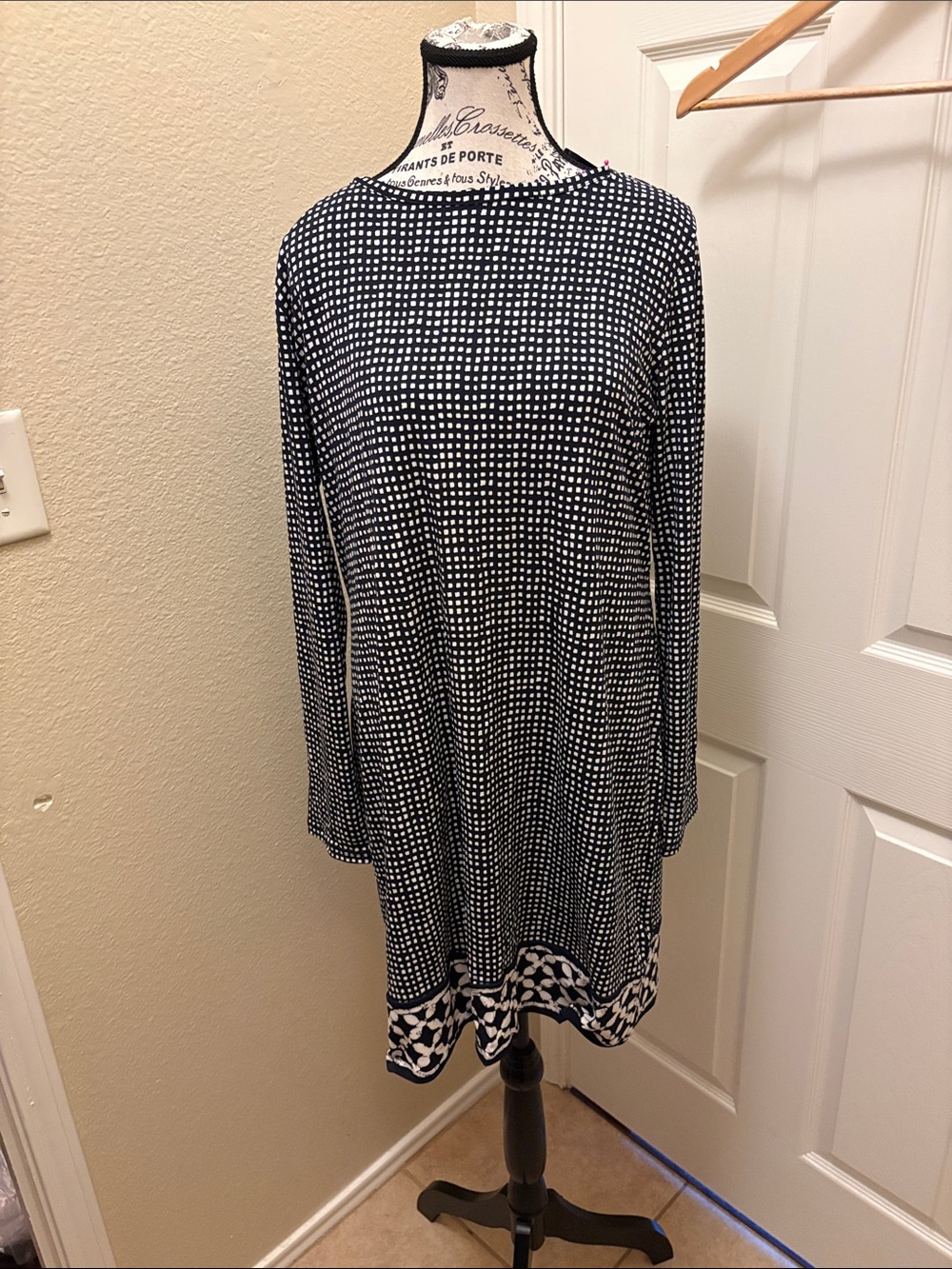 MICHAEL Michael Kors Black and White Mini Dress A152